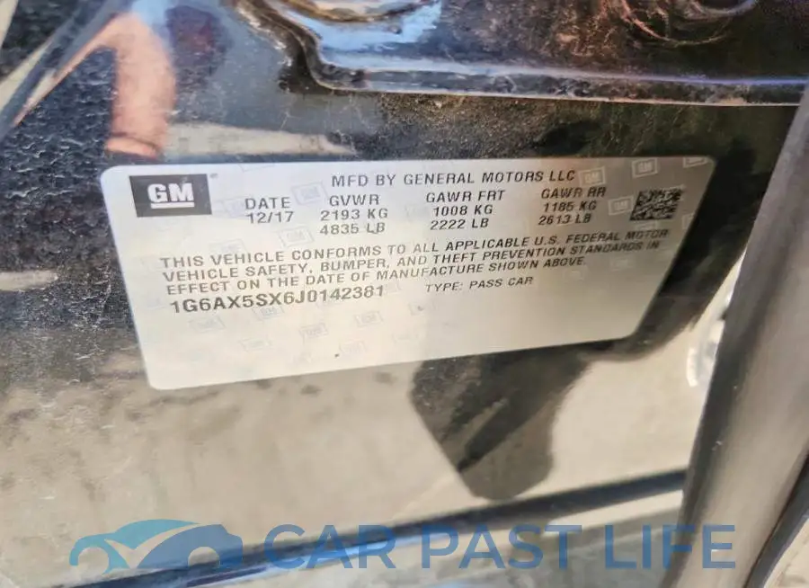 1G6AX5SX6J0142381# 12