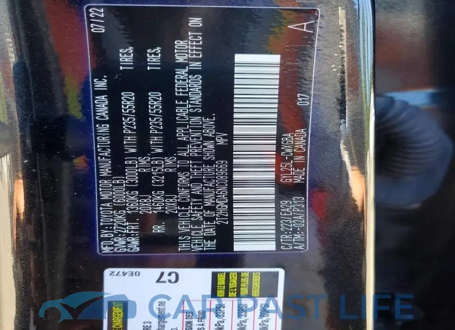 2T2HGMDA6NC089669# 14