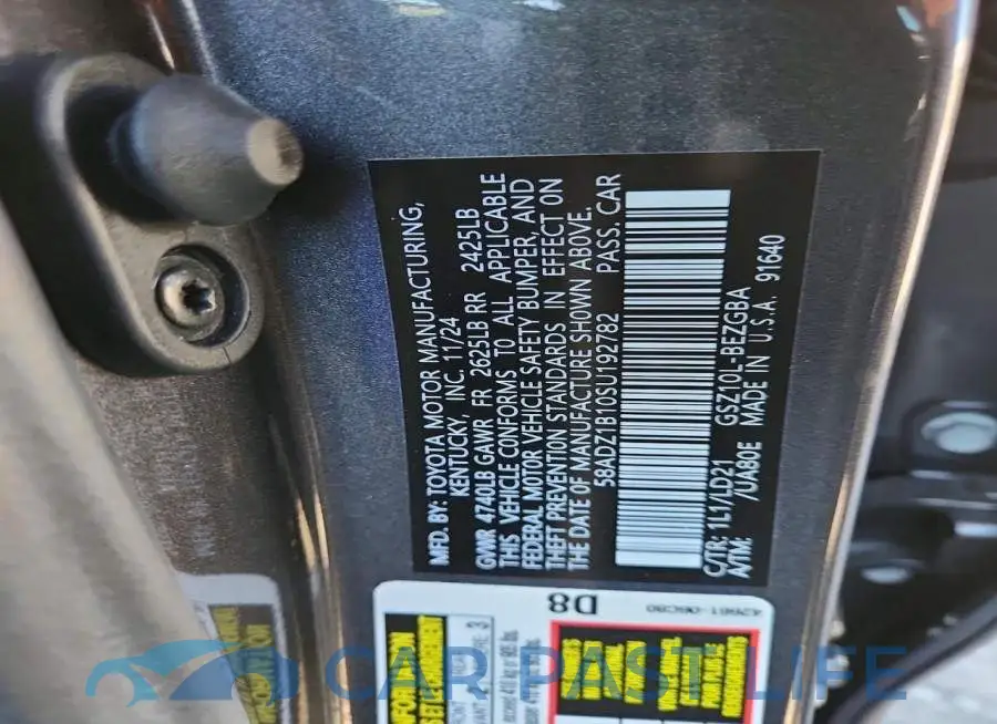 58ADZ1B10SU192782# 13