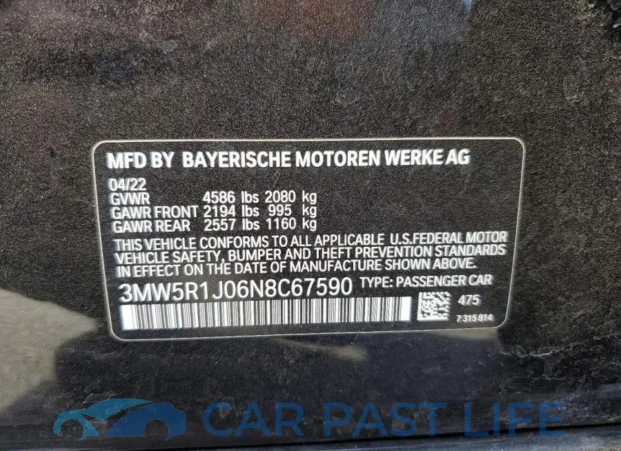 3MW5R1J06N8C67590# 12