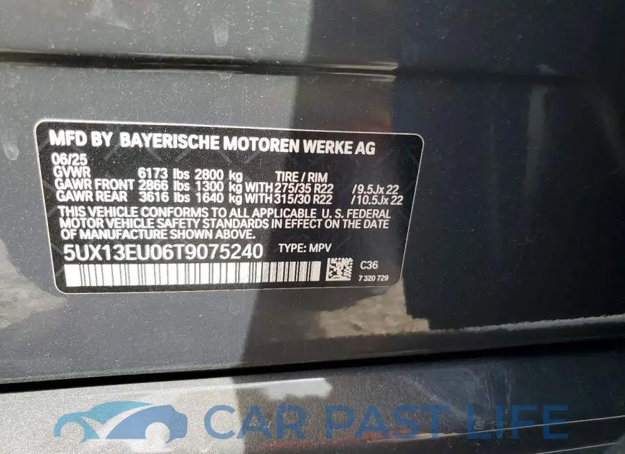 5UX13EU06T9075240# 13