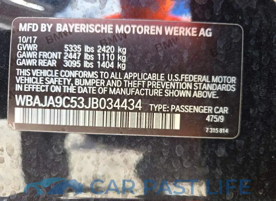 WBAJA9C53JB034434# 13