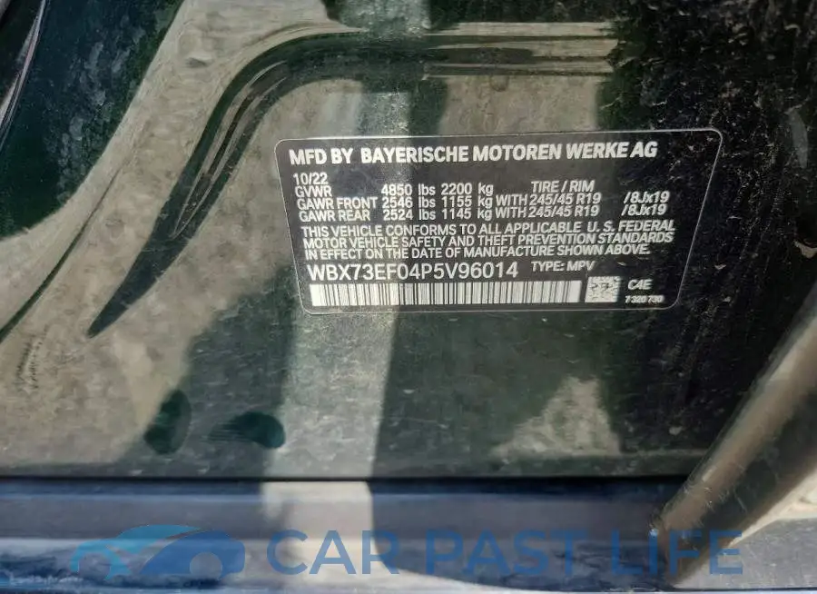 WBX73EF04P5V96014# 13