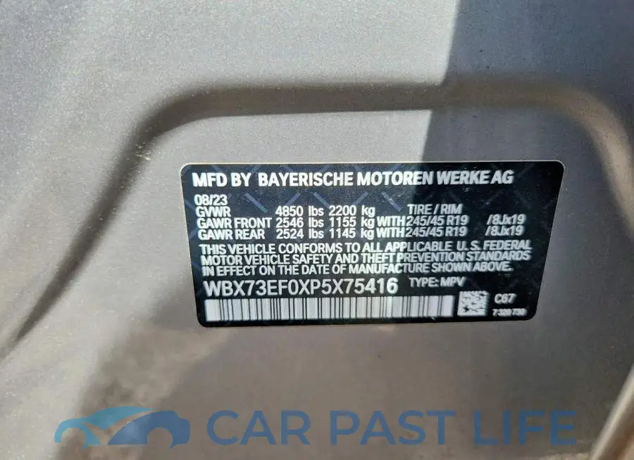 WBX73EF0XP5X75416# 13