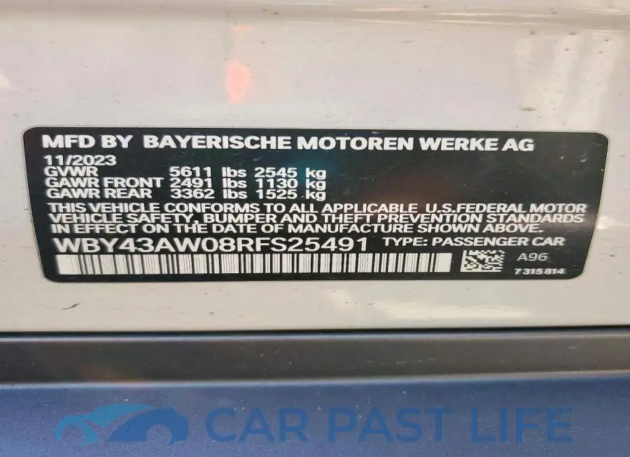WBY43AW08RFS25491# 12