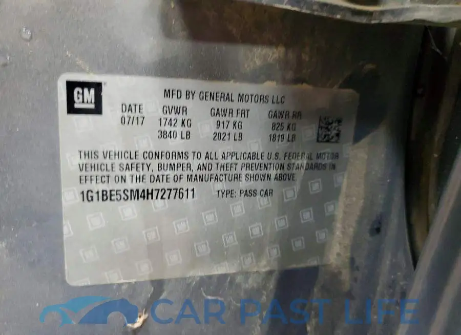1G1BE5SM4H7277611# 12