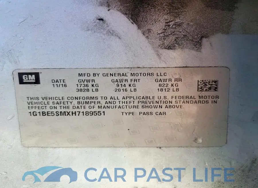 1G1BE5SMXH7189551# 12