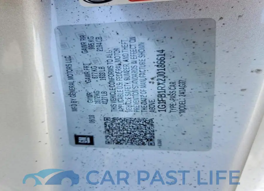 1G1FB1RX2J0186614# 12