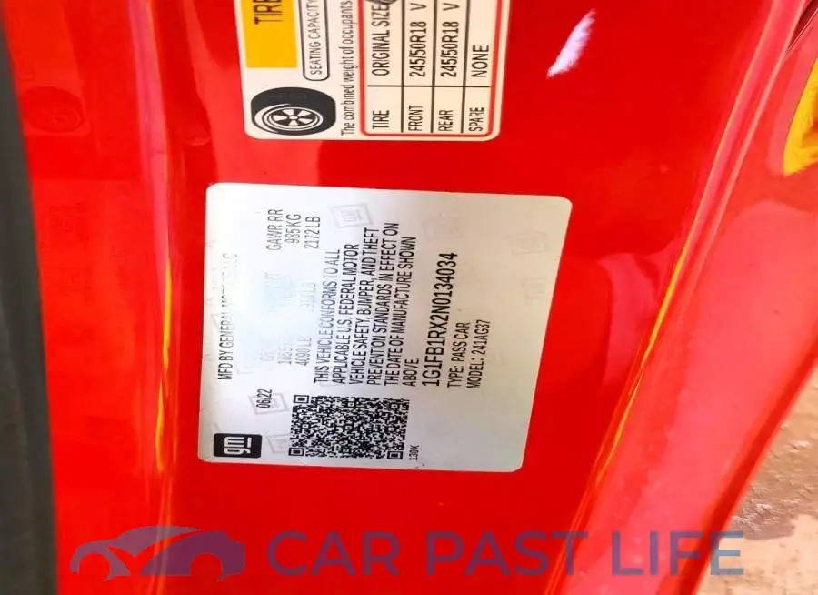 1G1FB1RX2N0134034# 13