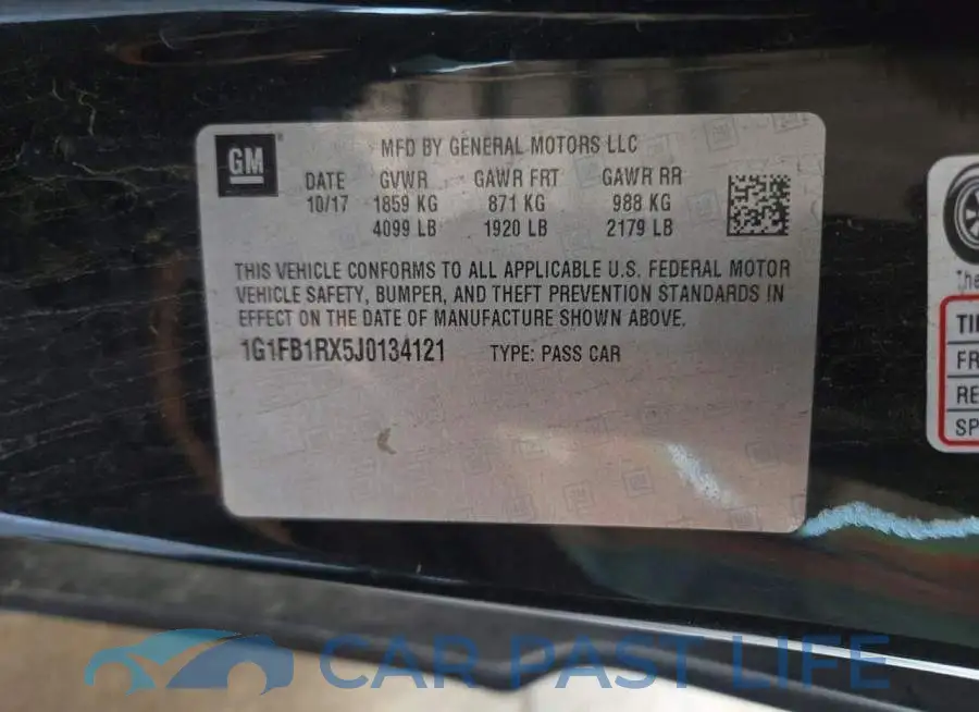 1G1FB1RX5J0134121# 12