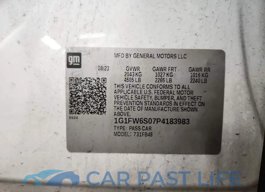 1G1FW6S07P4183983# 12