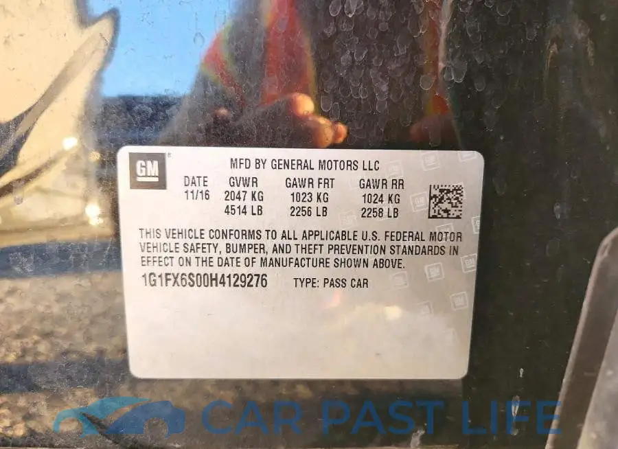 1G1FX6S00H4129276# 13