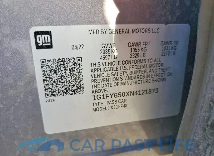 1G1FY6S0XN4121873# 13