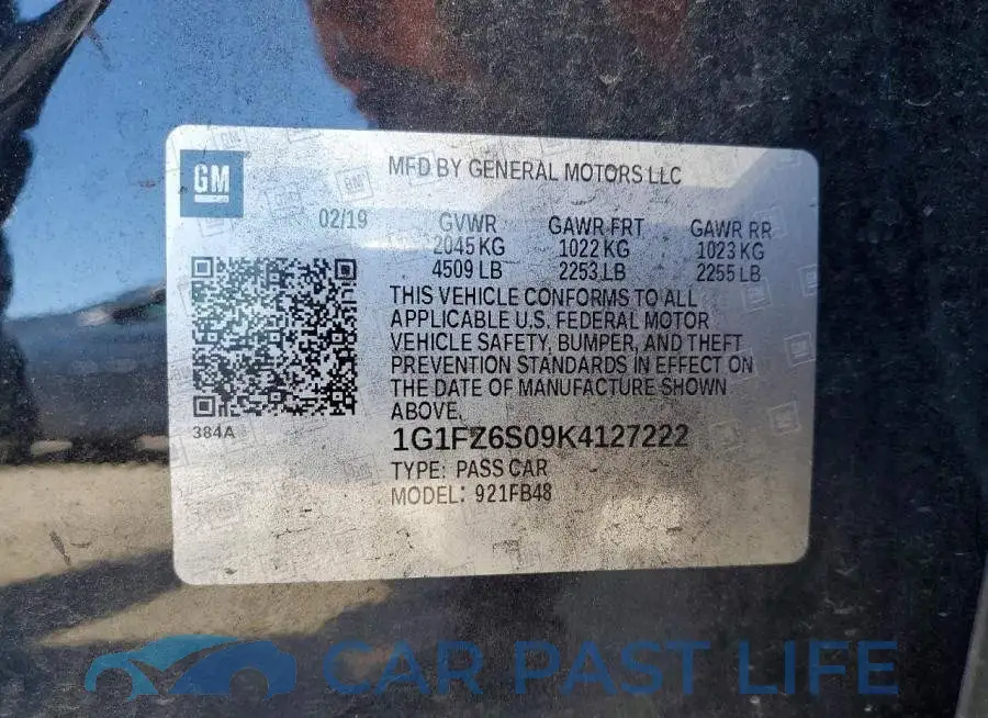 1G1FZ6S09K4127222# 12