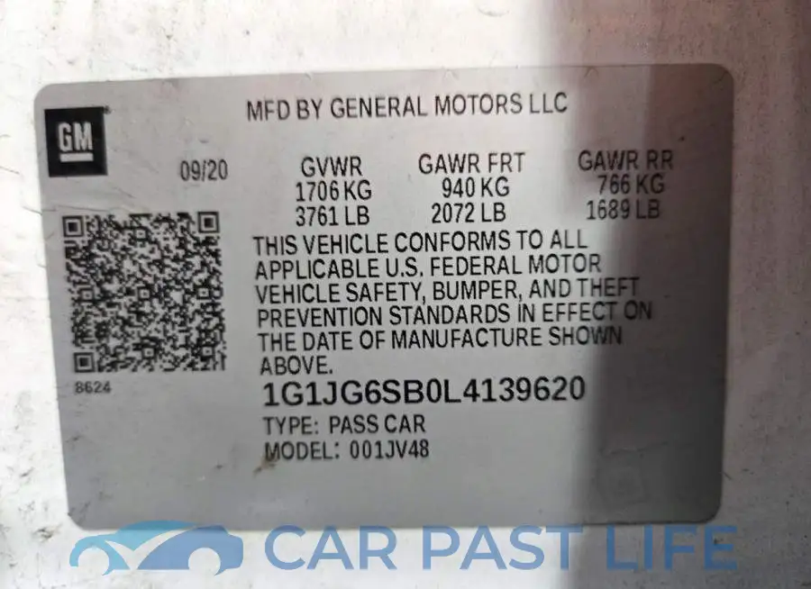 1G1JG6SB0L4139620# 12