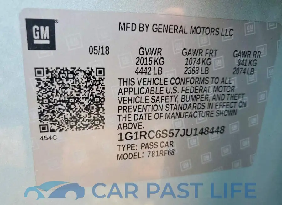 1G1RC6S57JU148448# 12