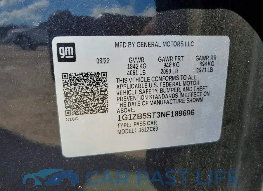 1G1ZB5ST3NF189696# 12