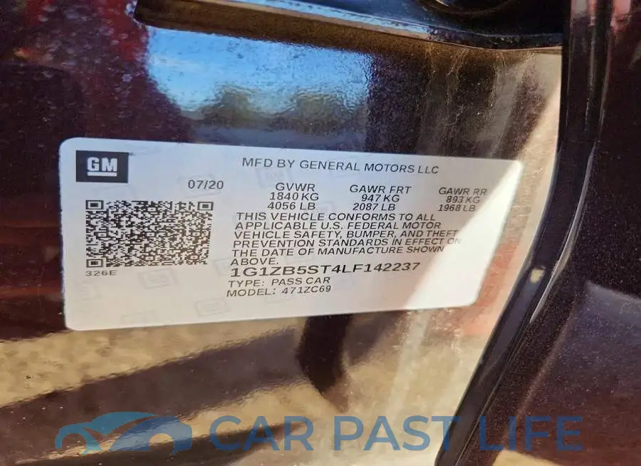 1G1ZB5ST4LF142237# 12