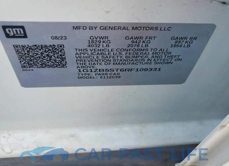 1G1ZB5ST6RF109331# 12