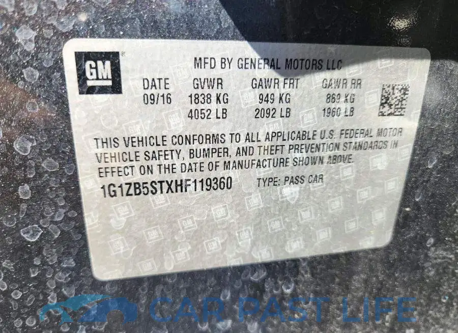 1G1ZB5STXHF119360# 13