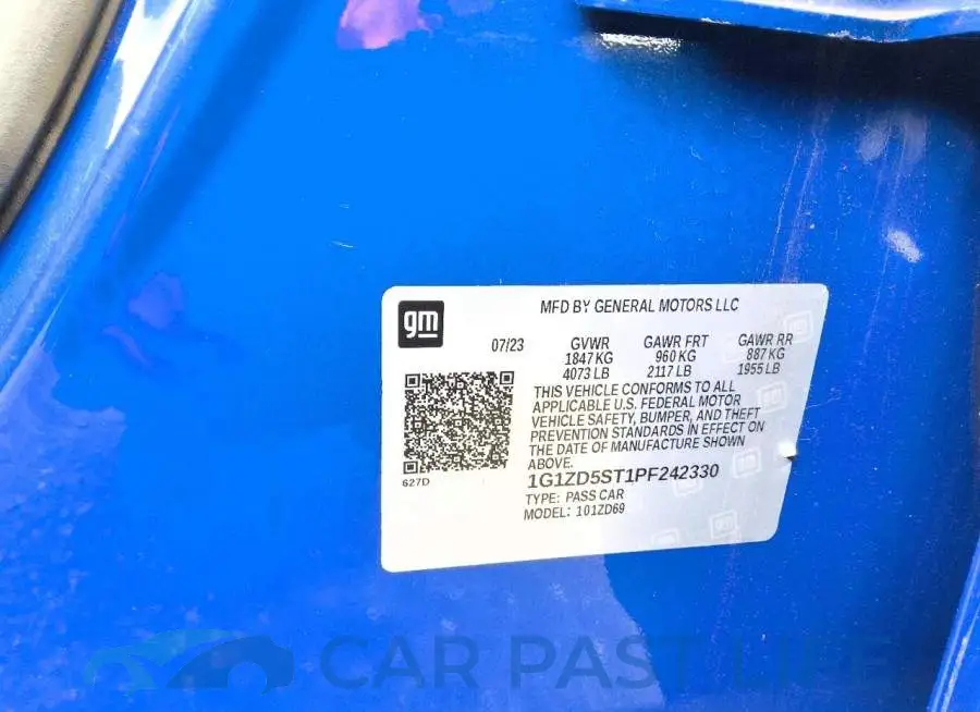 1G1ZD5ST1PF242330# 12