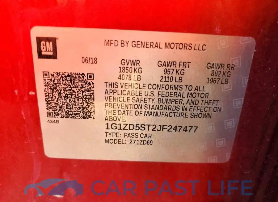 1G1ZD5ST2JF247477# 12