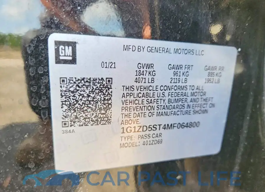 1G1ZD5ST4MF064800# 12