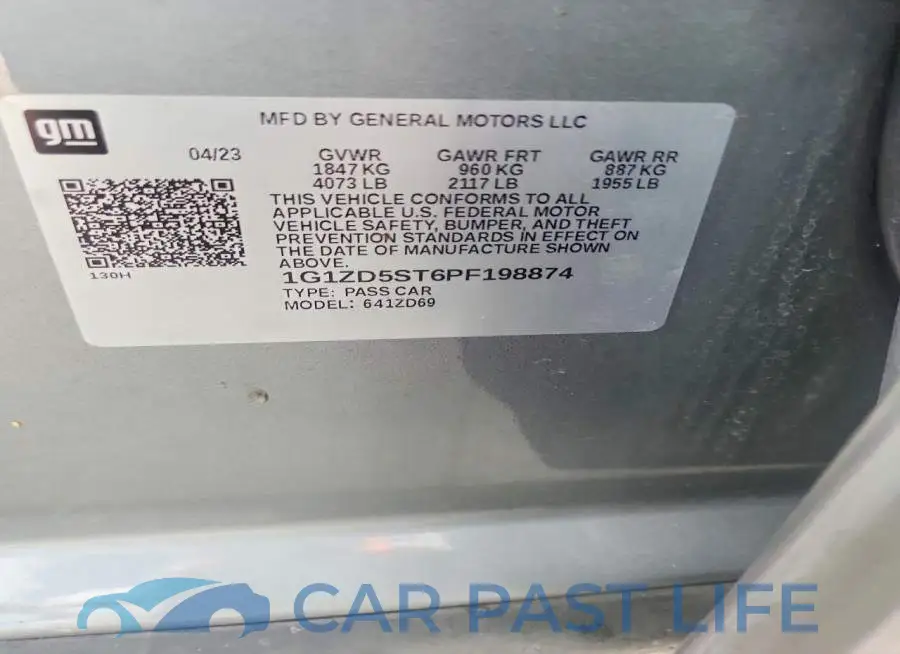 1G1ZD5ST6PF198874# 12