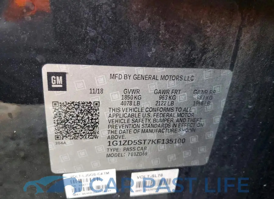 1G1ZD5ST7KF135100# 12
