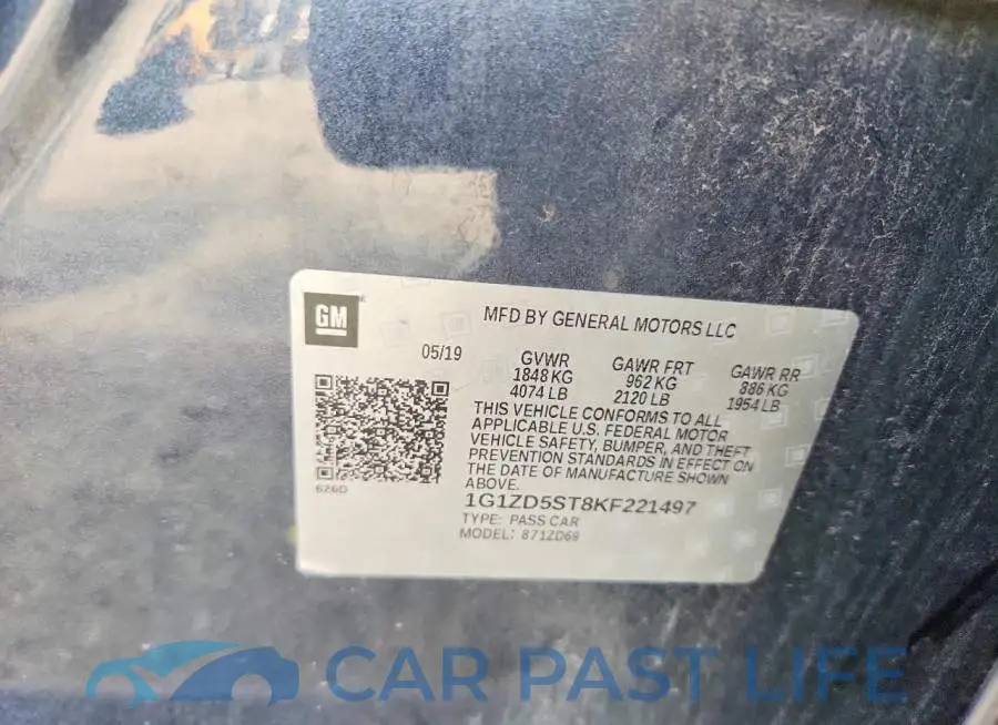 1G1ZD5ST8KF221497# 12