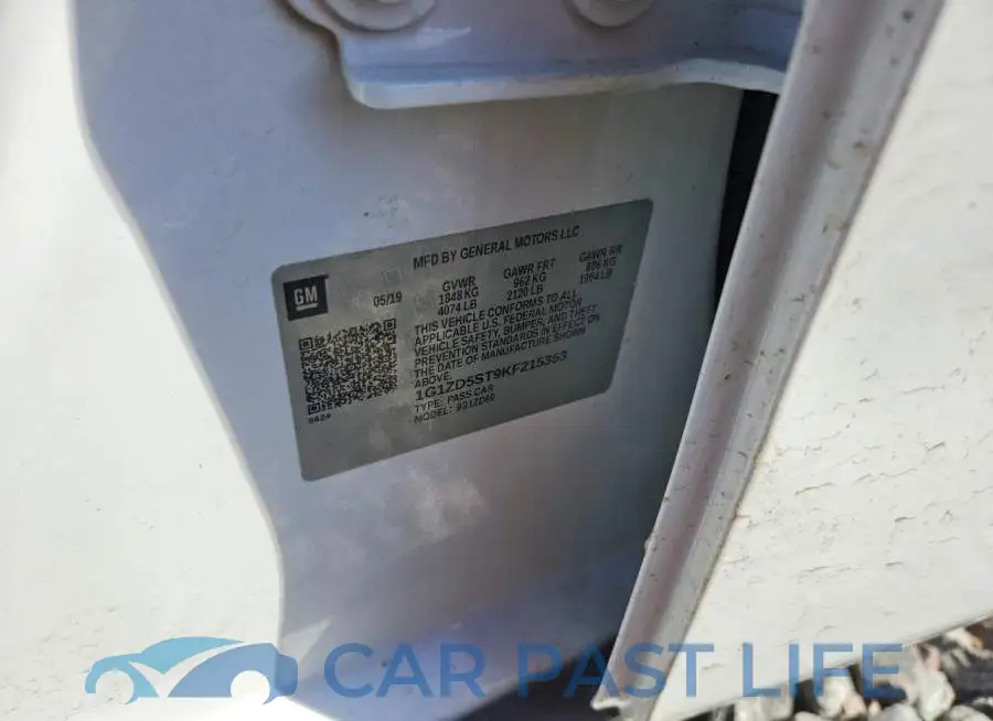 1G1ZD5ST9KF215353# 12