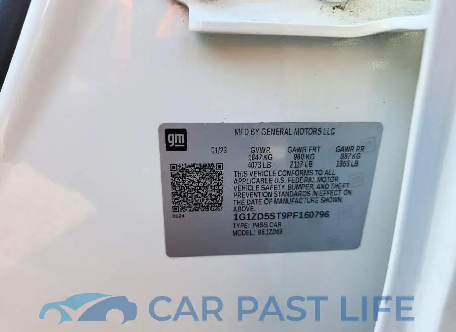 1G1ZD5ST9PF160796# 12