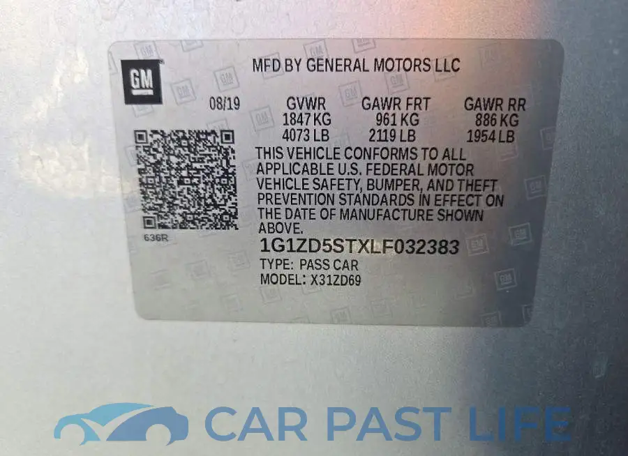 1G1ZD5STXLF032383# 12
