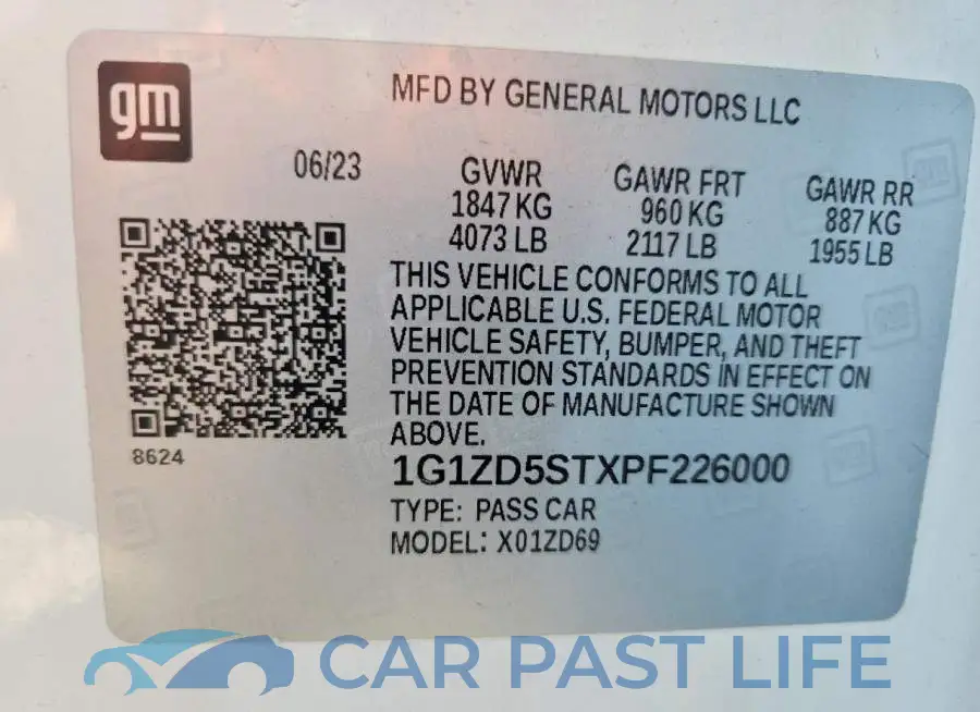1G1ZD5STXPF226000# 12