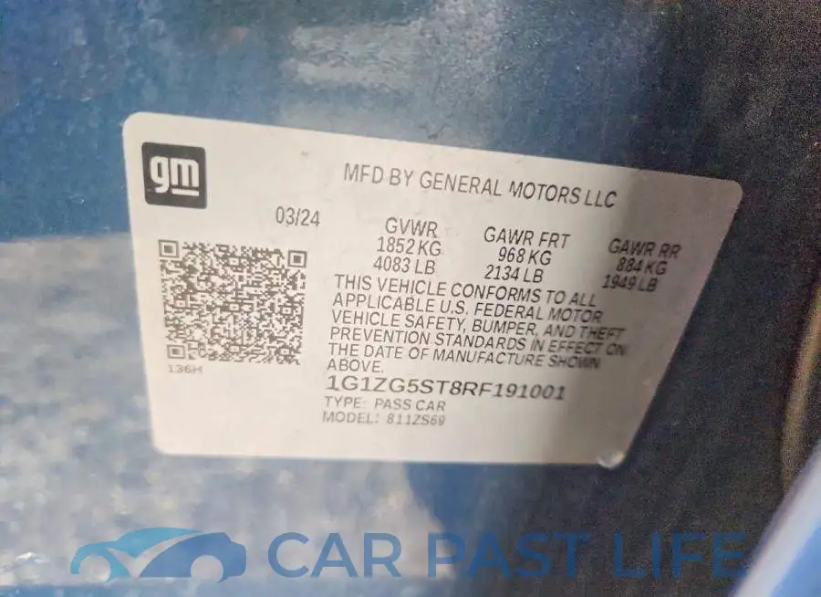 1G1ZG5ST8RF191001# 12