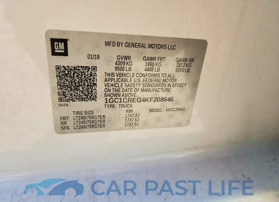 1GC1CREG4KF208646# 12