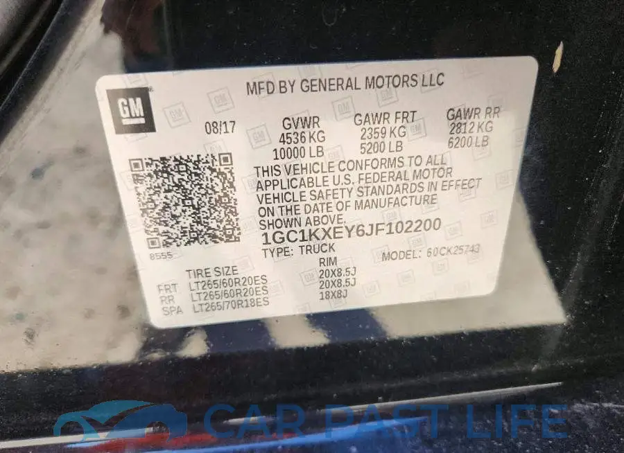 1GC1KXEY6JF102200# 12
