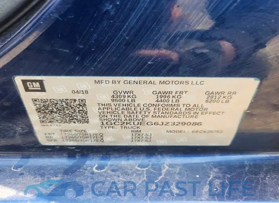 1GC2KUEG6JZ329086# 12