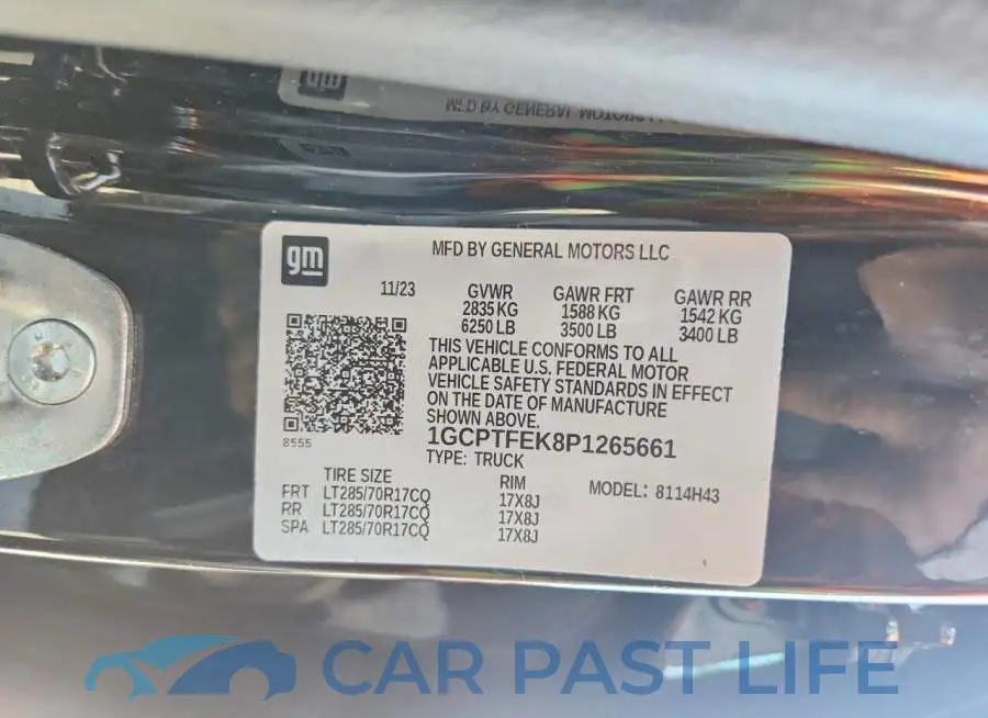 1GCPTFEK8P1265661# 13