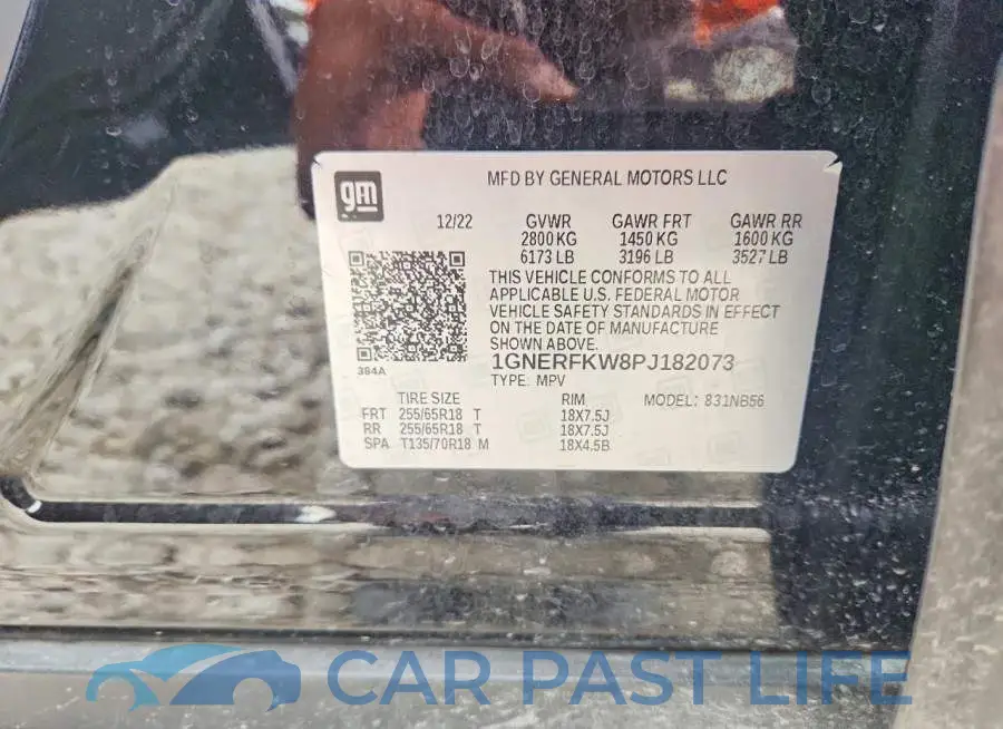 1GNERFKW8PJ182073# 13