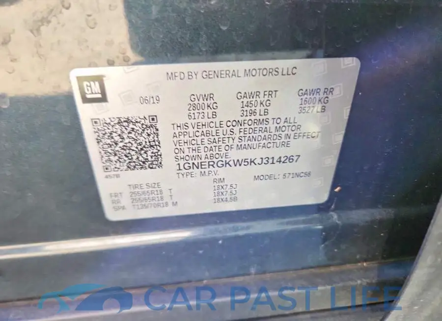 1GNERGKW5KJ314267# 13