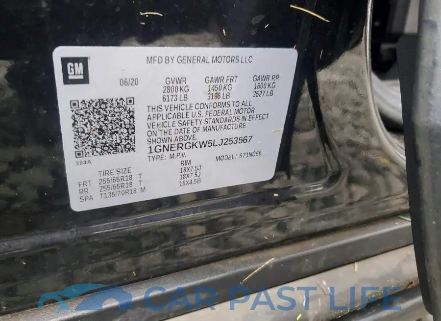 1GNERGKW5LJ253567# 13