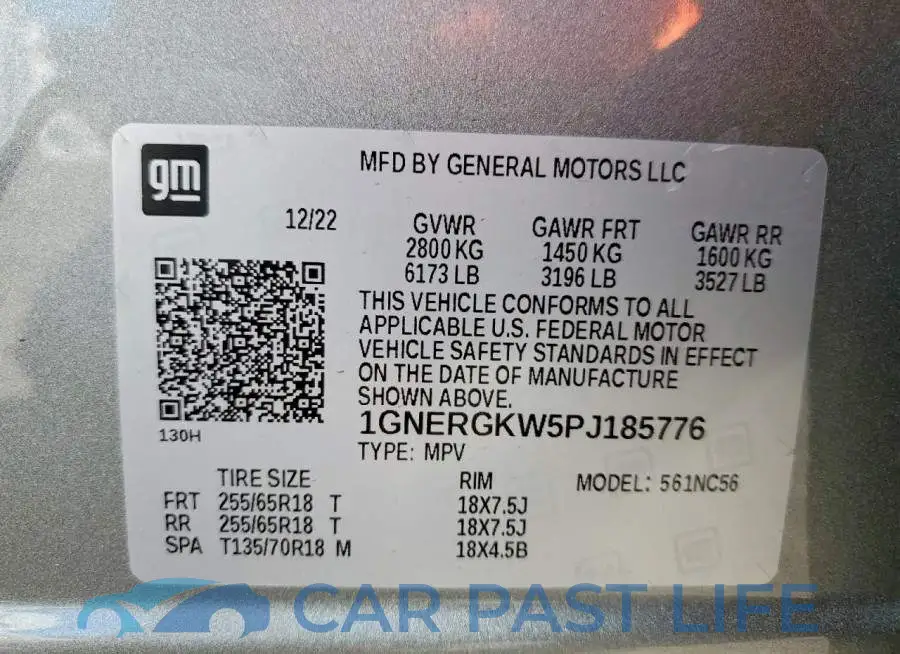 1GNERGKW5PJ185776# 14