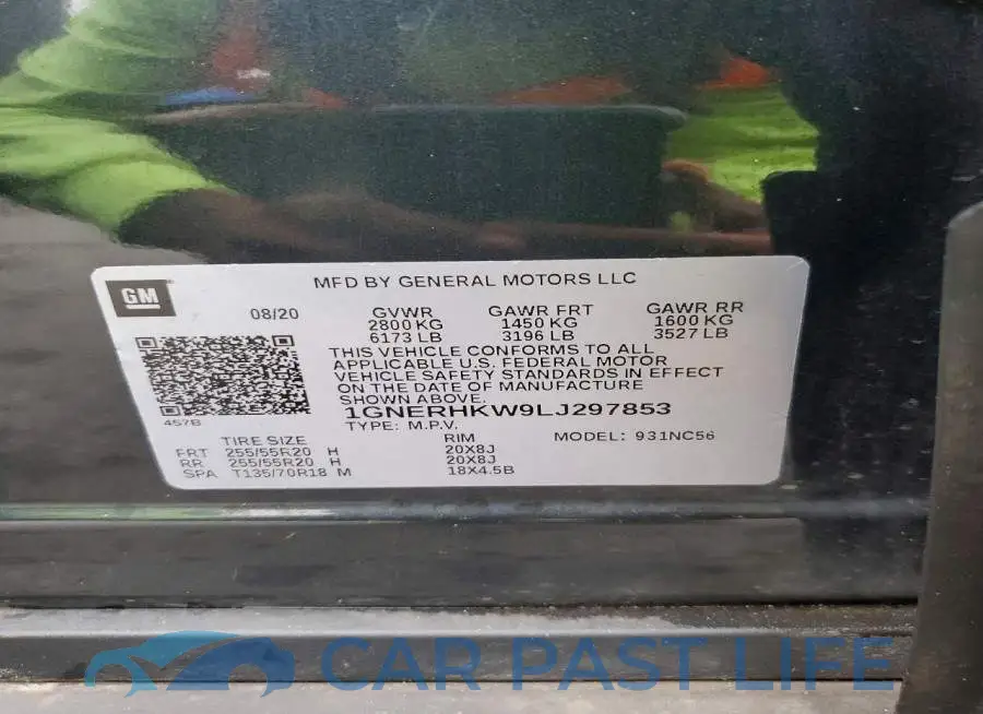 1GNERHKW9LJ297853# 13
