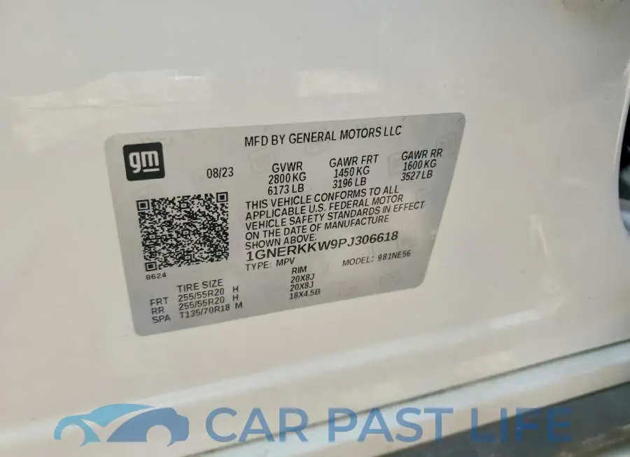 1GNERKKW9PJ306618# 13