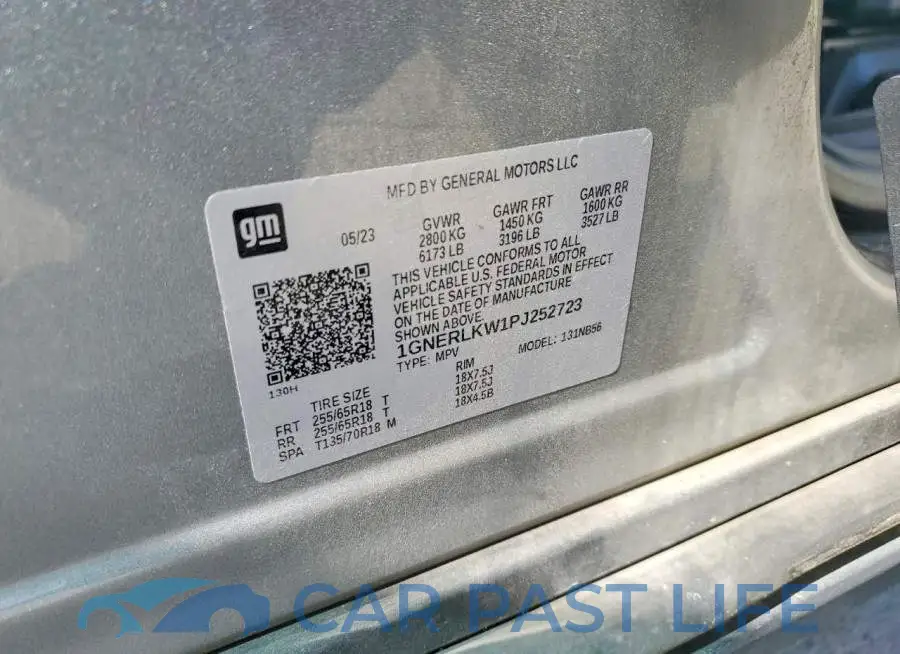 1GNERLKW1PJ252723# 13