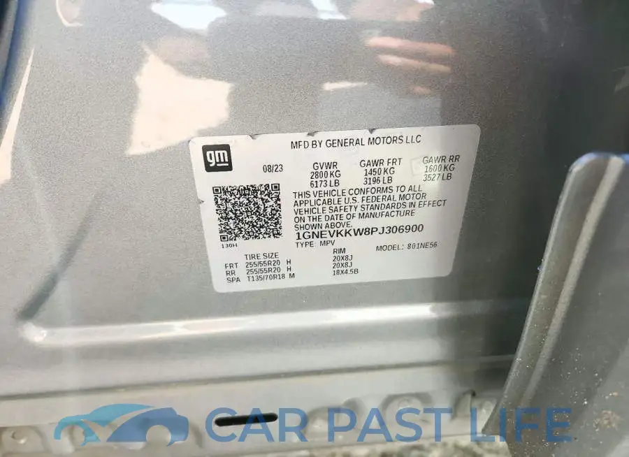1GNEVKKW8PJ306900# 13