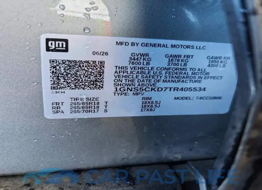 1GNS5CKD7TR405534# 14