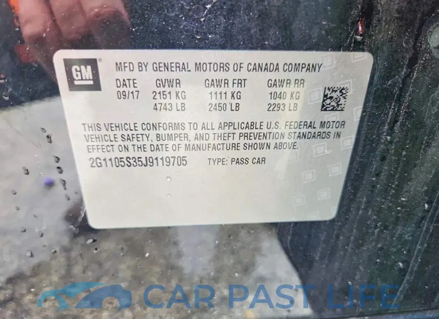 2G1105S35J9119705# 12