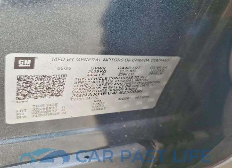 2GNAXHEV4L6250086# 12